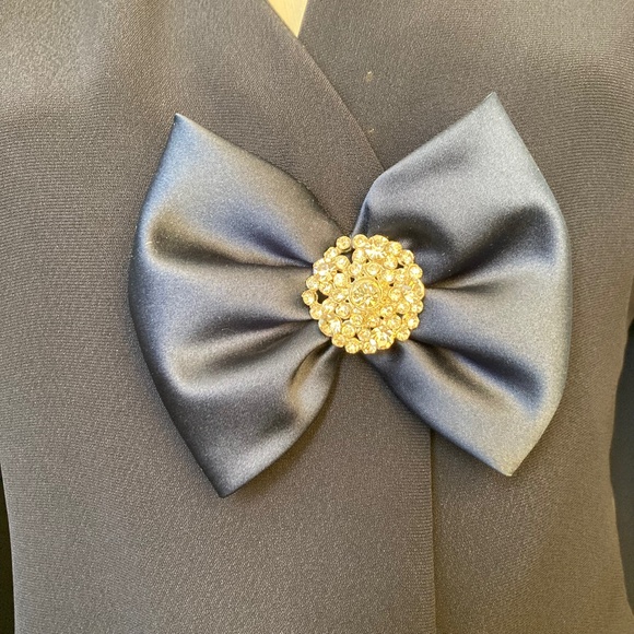 Saks 5th Ave.Arthur Doucette Navy peplum jacket - Picture 5 of 5